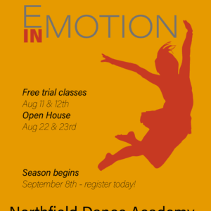 Flyer for 2025-26 season, Emotion in Motion