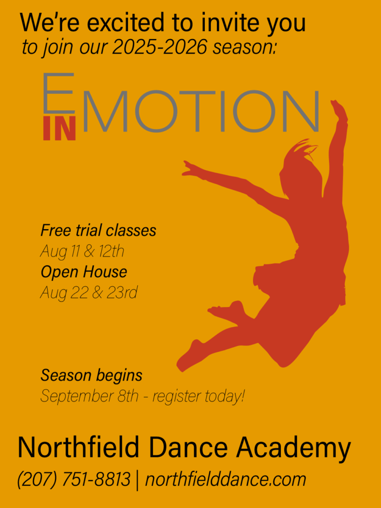 Flyer for 2025-26 season, Emotion in Motion